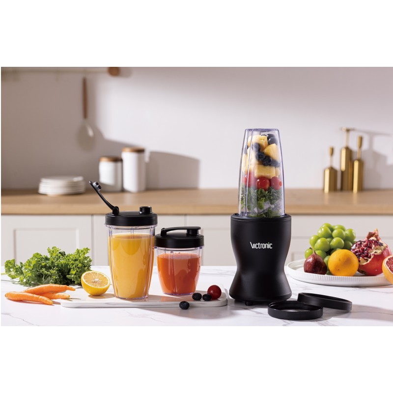 Blender multifuncțional cu 3 cupe, 300W, Victronic VC3628